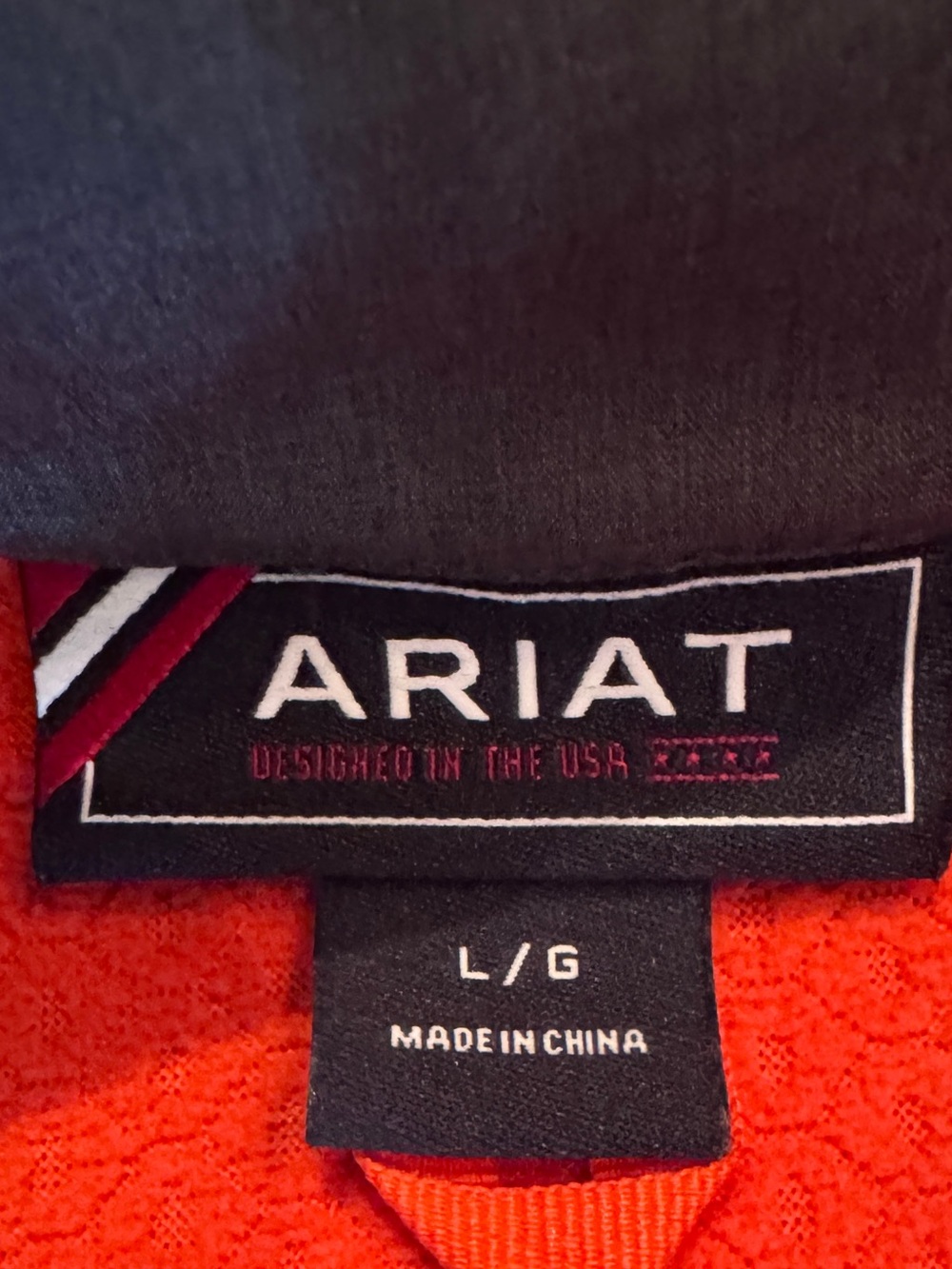Ariat Women's Charcoal Softshell Jacket with Orange Accents - Picture 4 of 7